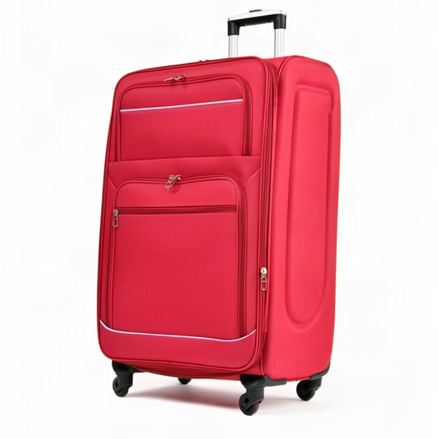 big suitcase textile red 0163734