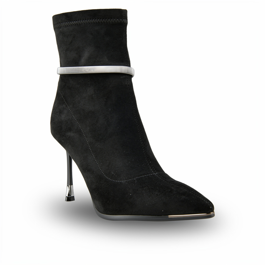 botine damă textil negru 0162066