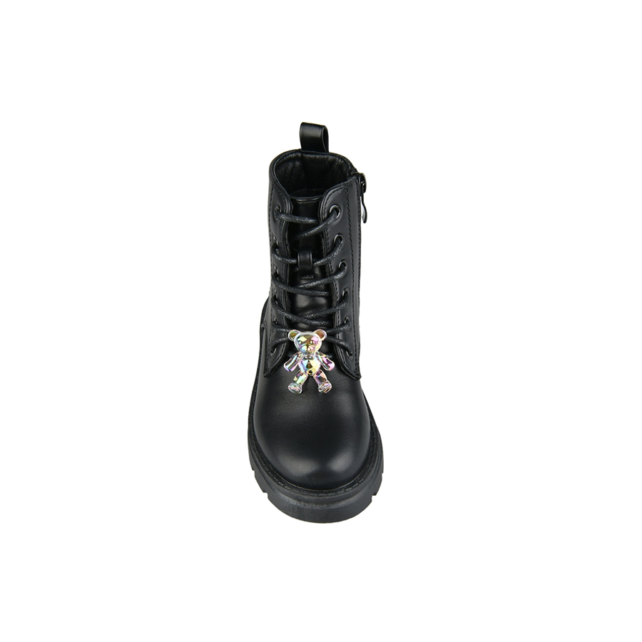kids boots synthetic leather black 0162556