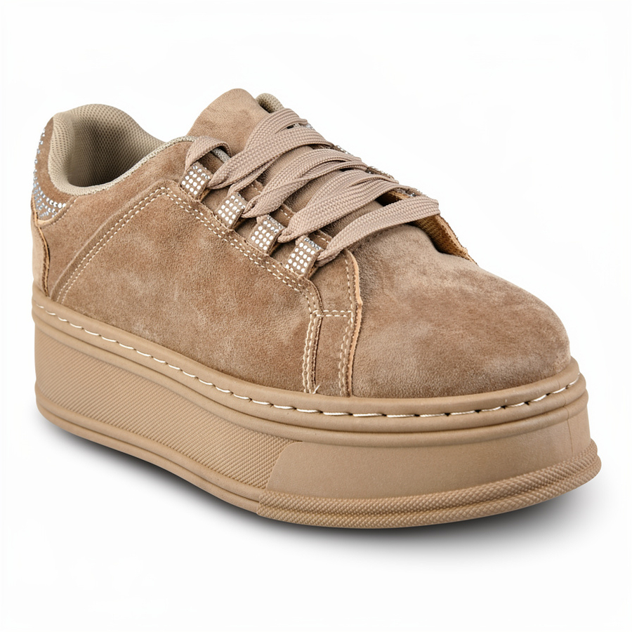 adidași damă textil maro deschis 0162707