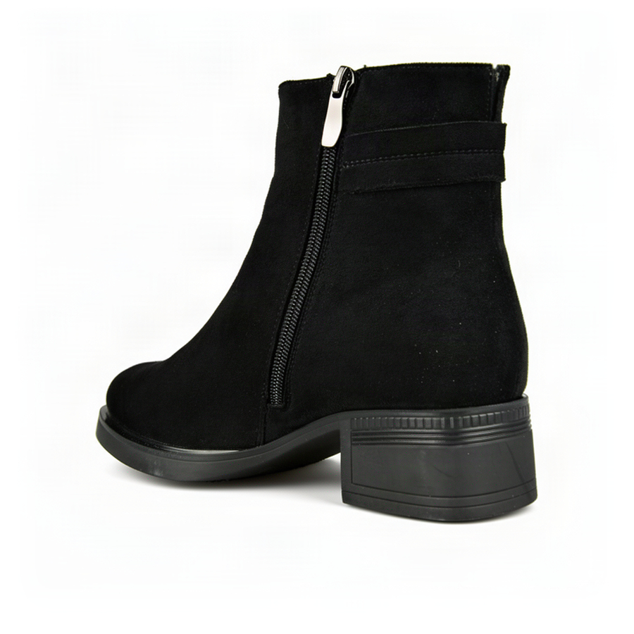 botine damă textil negru 0163403