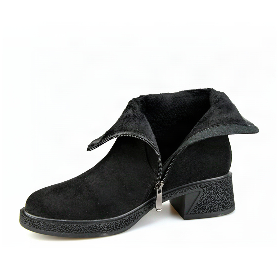 botine damă textil negru 0163396