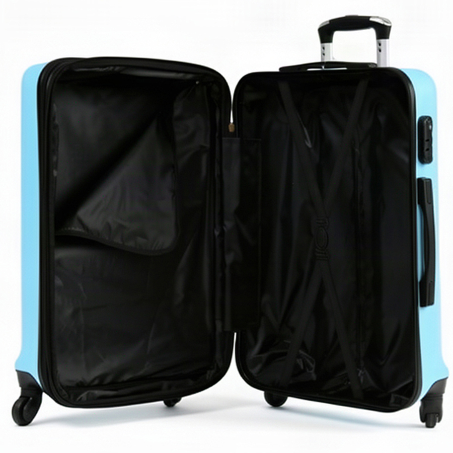 big suitcase ABS plastic blue 0163695