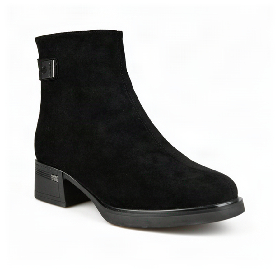 botine damă textil negru 0163403