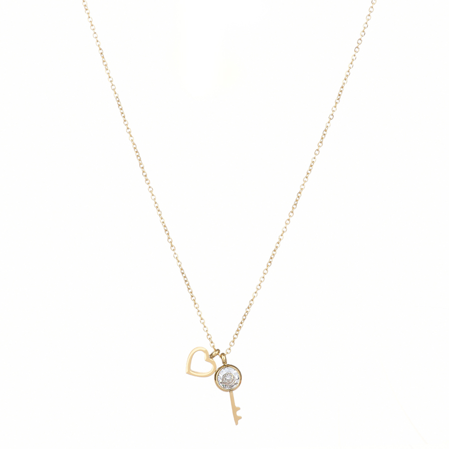 lady's necklace steel gold 0164770