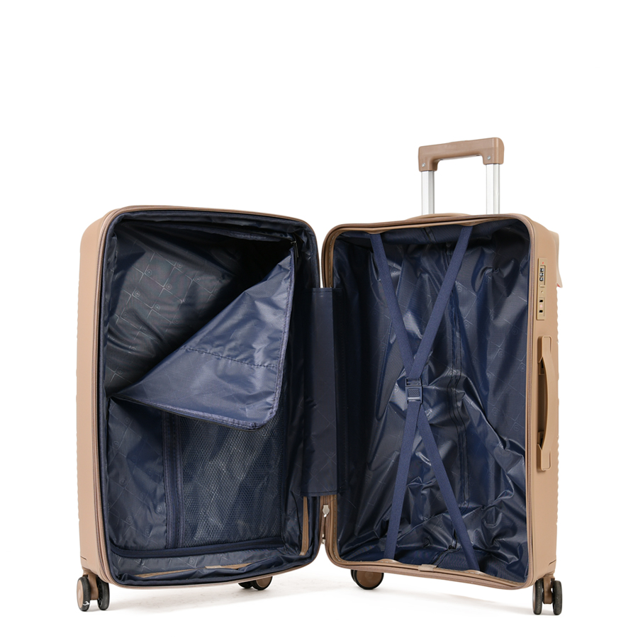 small suitcase polypropylene light brown 0161439