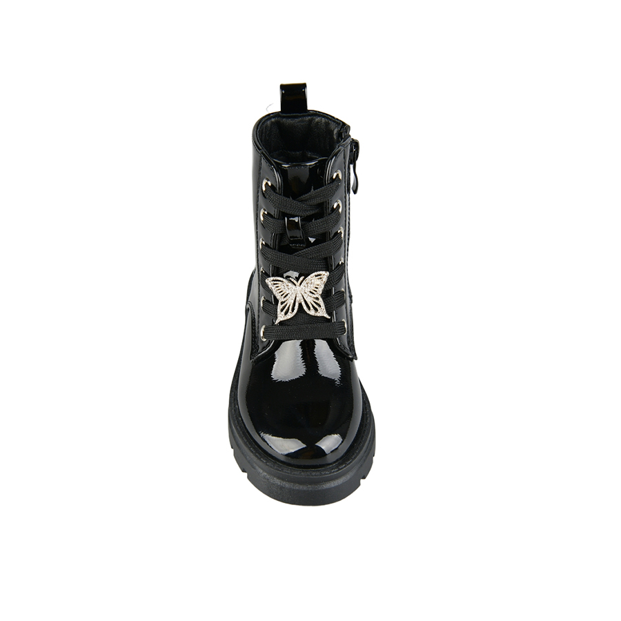 kids boots synthetic leather black 0162557