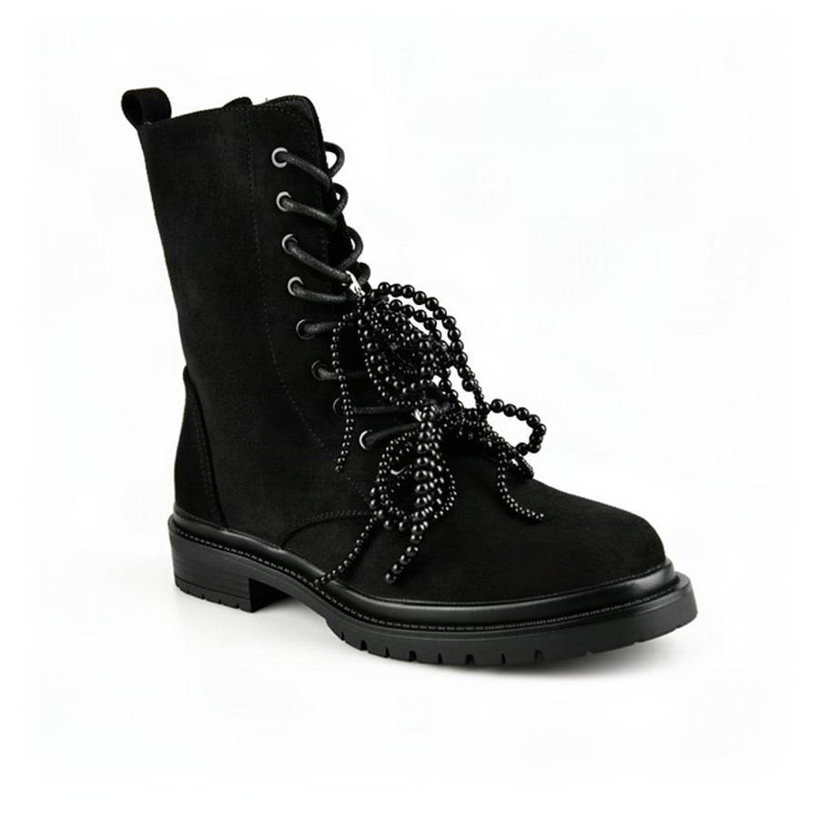 botine damă textil negru 0162790
