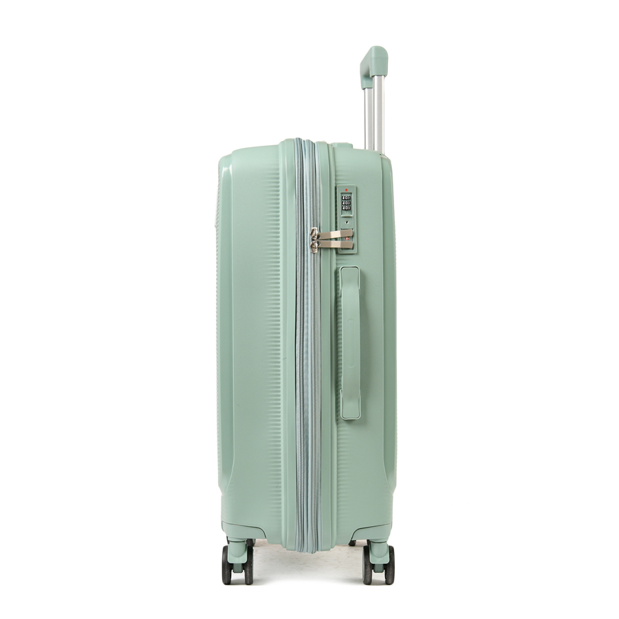 medium suitcase polypropylene green 0161413
