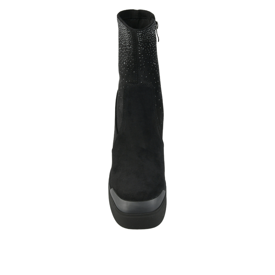botine damă textil negru 0162051