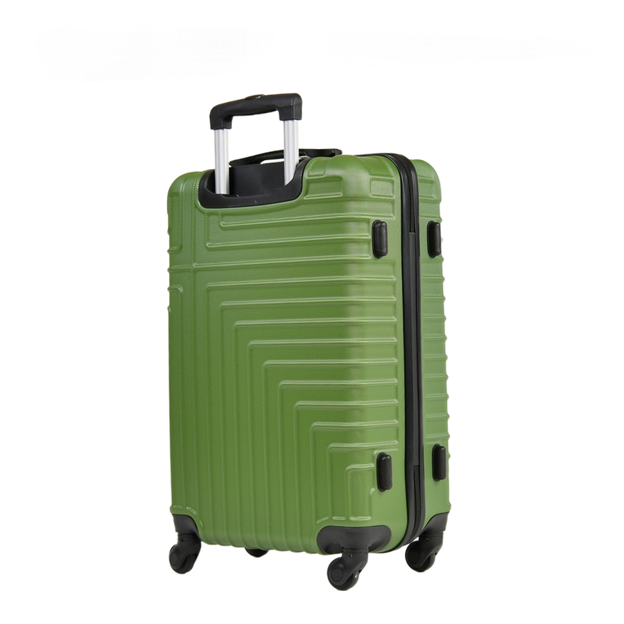 medium suitcase ABS plastic dark green 0163676