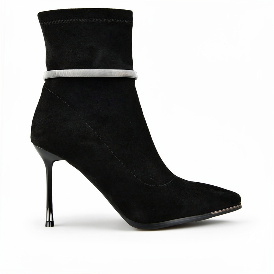 botine damă textil negru 0162066