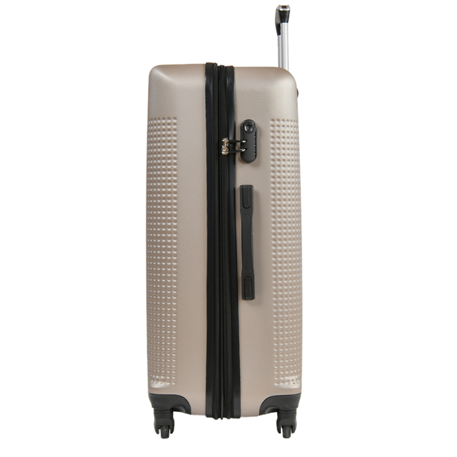 big suitcase ABS plastic beige 0163698