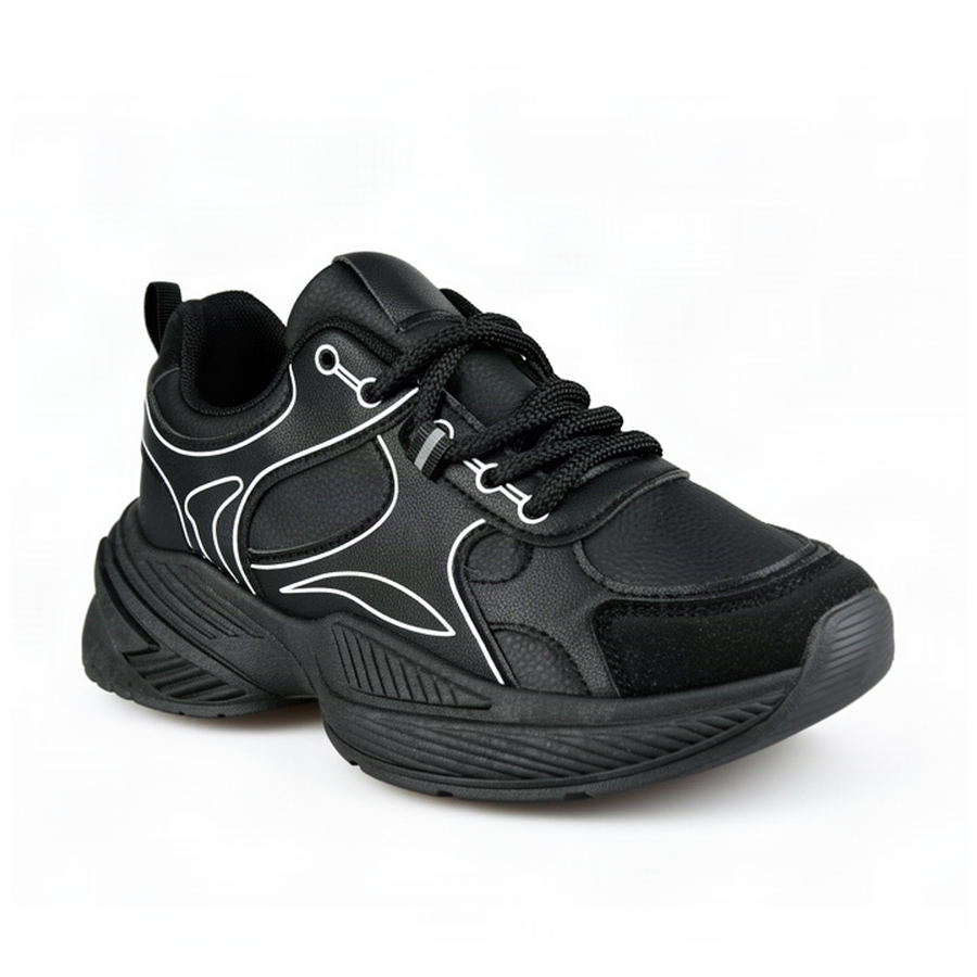 adidași damă piele ecologică negru 0163320