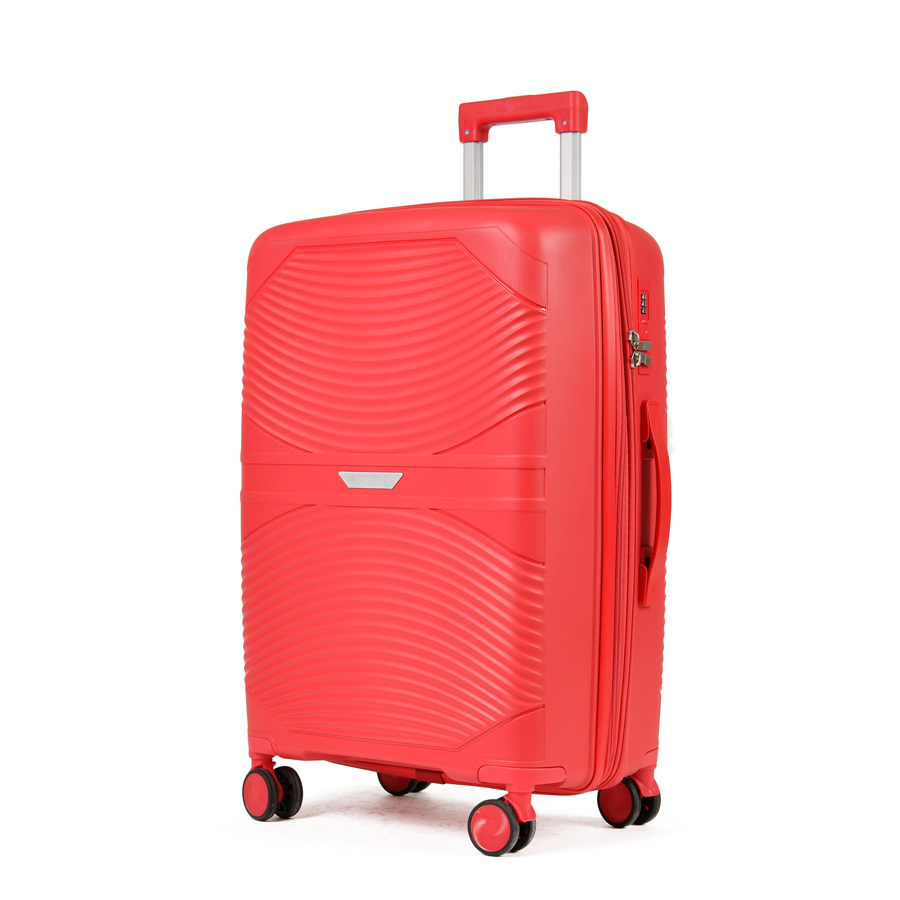 medium suitcase polypropylene red 0161443