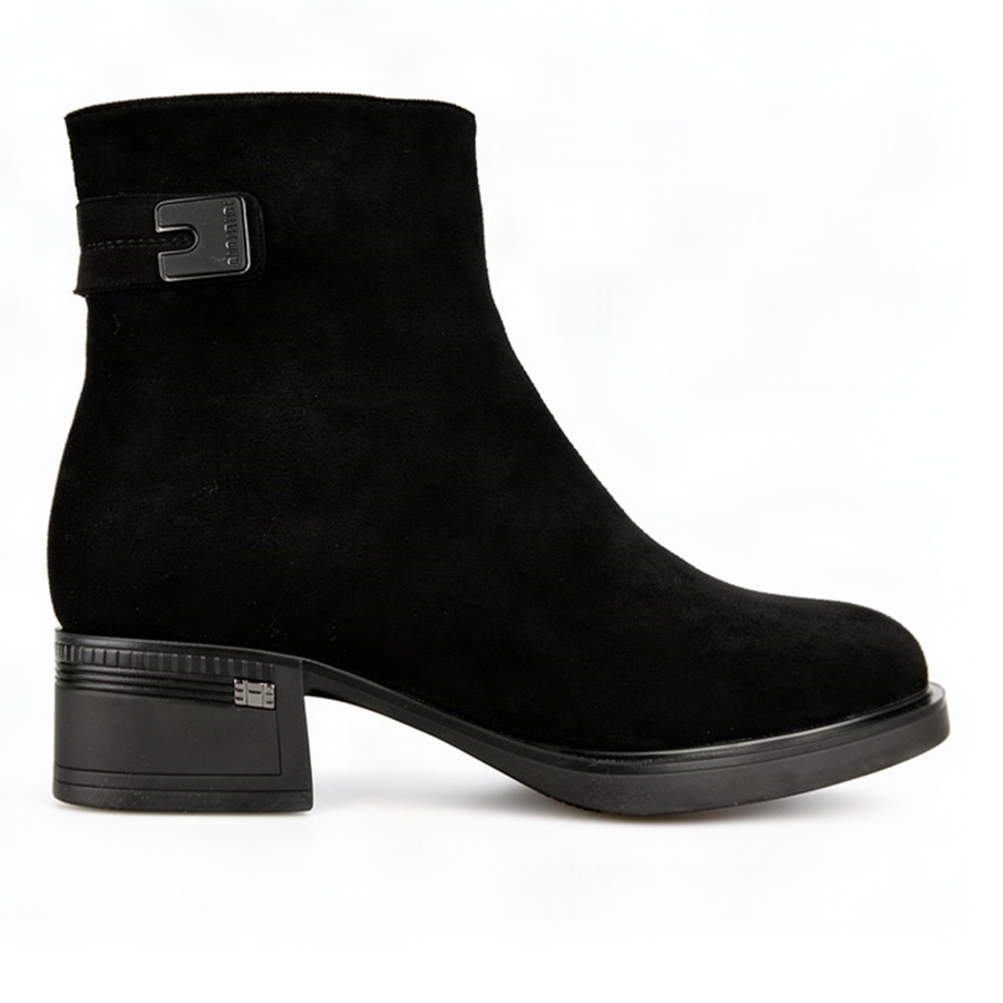 botine damă textil negru 0163403