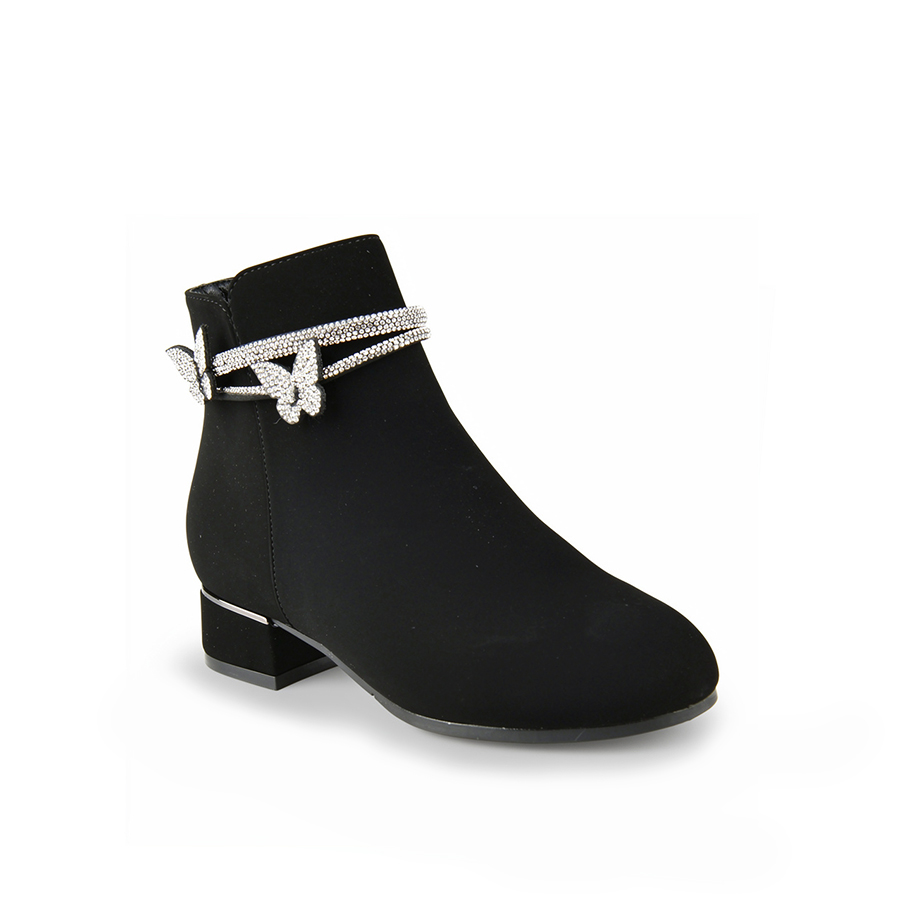 botine copii textil negru 0162534