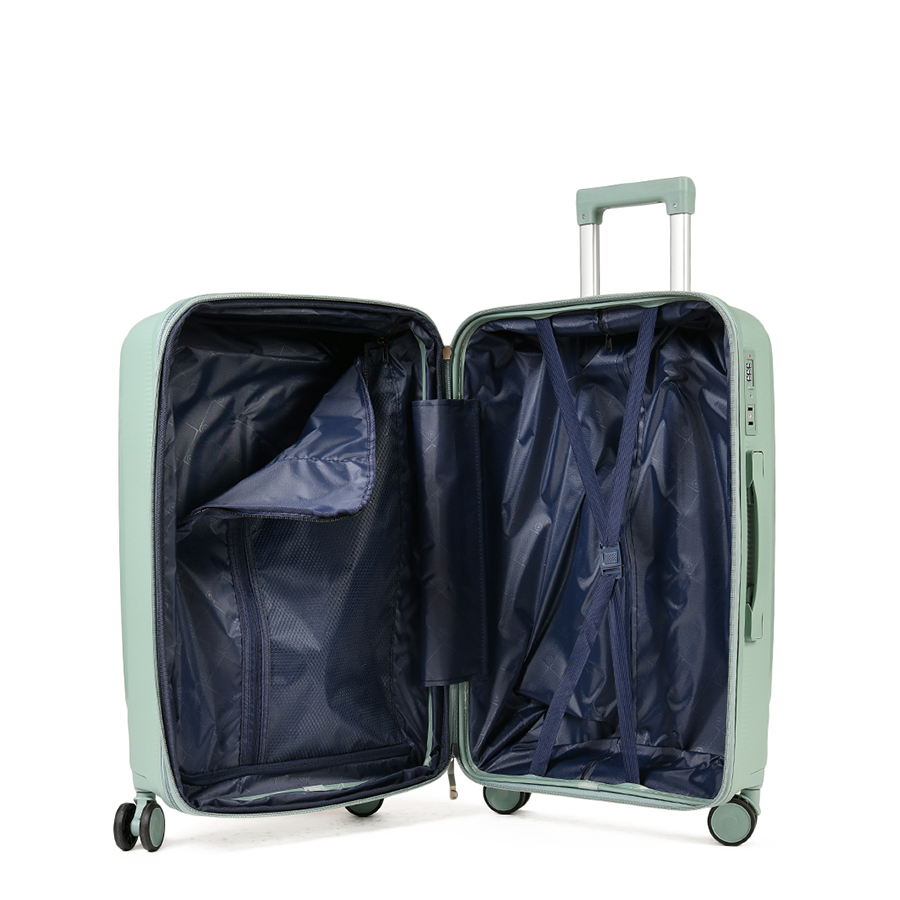 small suitcase polypropylene green 0161412