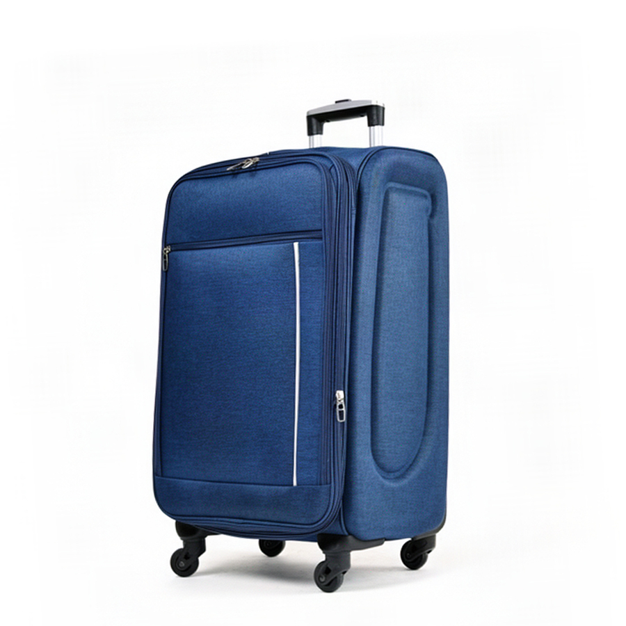 medium suitcase textile blue 0163700