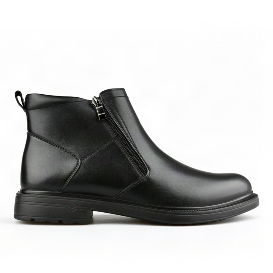 botine bărbați piele naturală negru 0162139