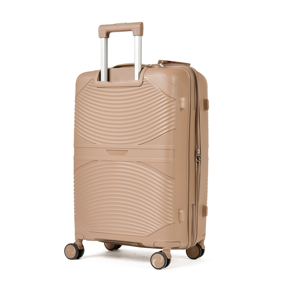 medium suitcase polypropylene light brown 0161440