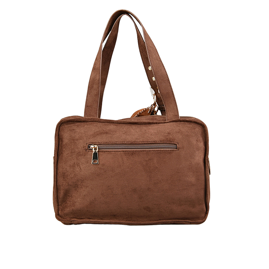 geantă damă textil/piele ecologică maro 0163100