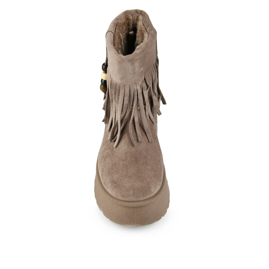 botine de zăpadă damă textil maro deschis 0163356