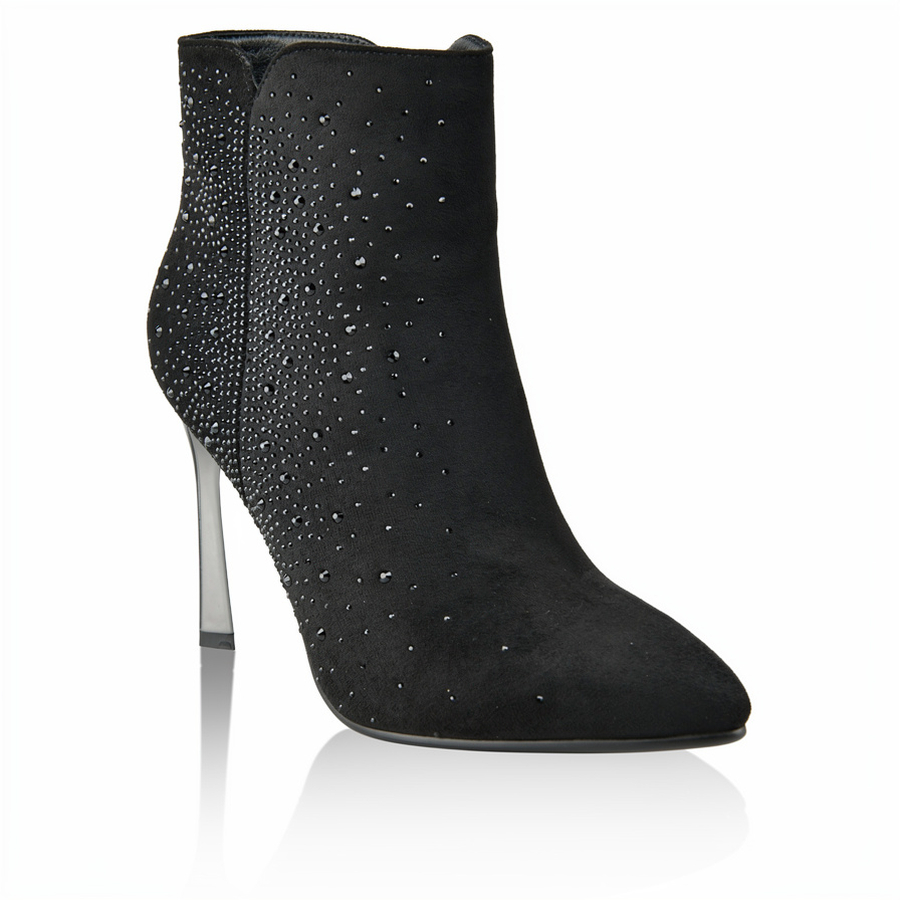 botine damă textil negru 0162069