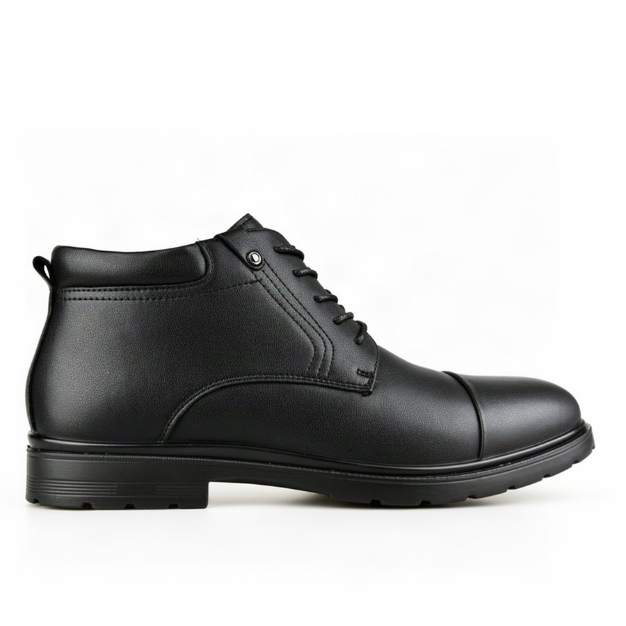 botine bărbați piele naturală negru 0162769