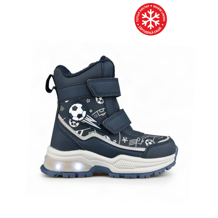 kids boots synthetic leather dark blue 0162295