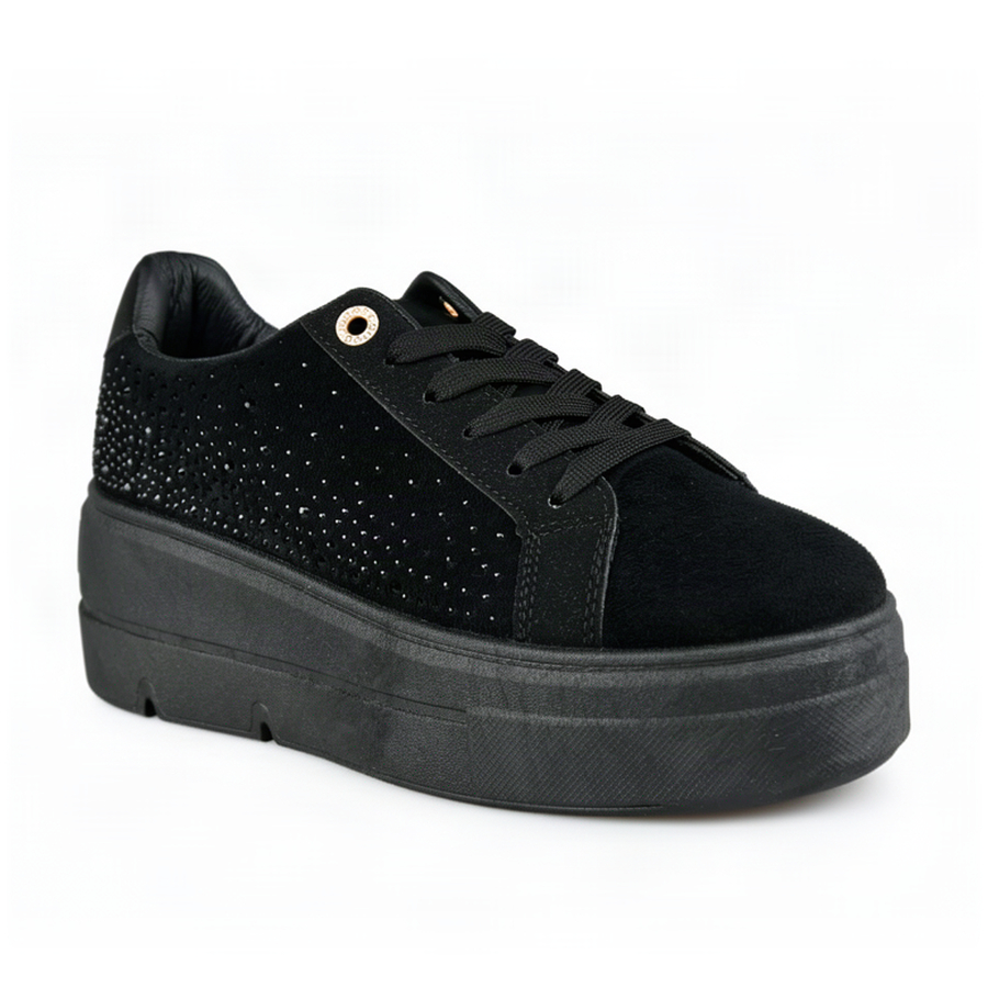adidași damă piele ecologică/textil negru 0163309