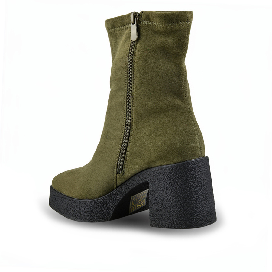 botine damă textil verde 0162774