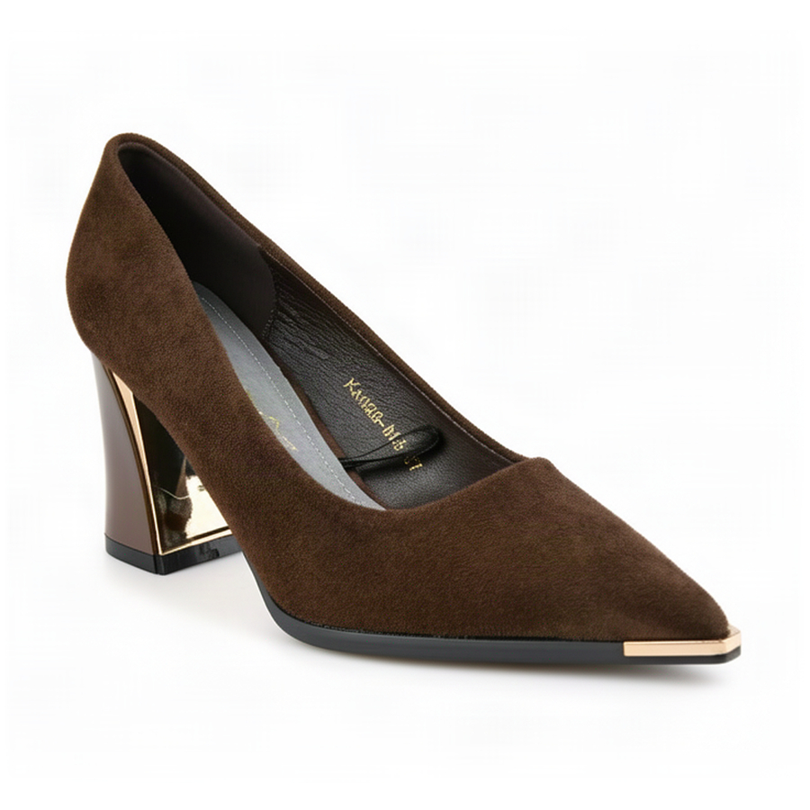 pantofi damă textil maro 0163395