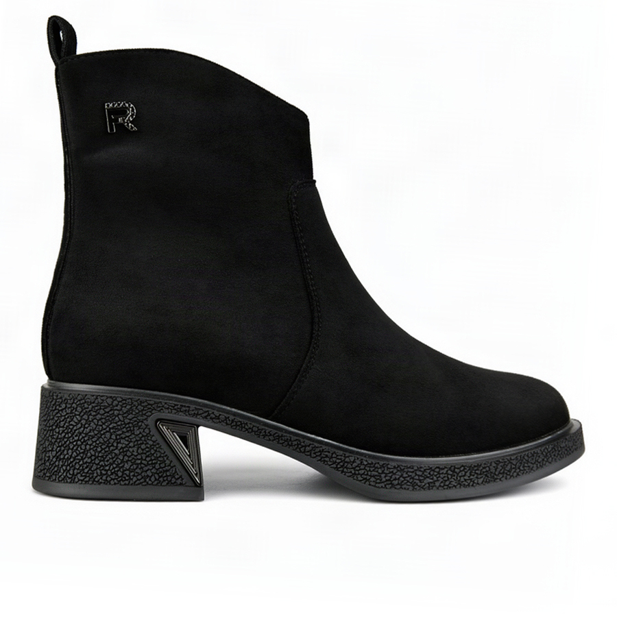 botine damă textil negru 0163396