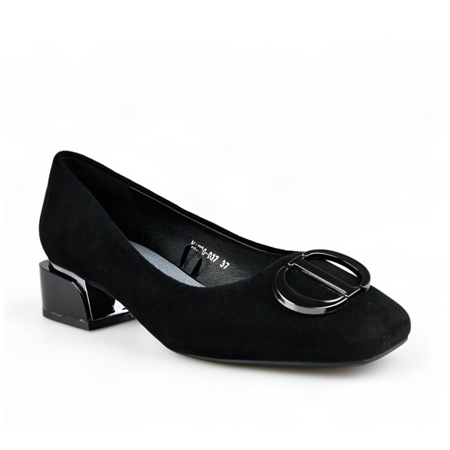 pantofi damă textil negru 0163032