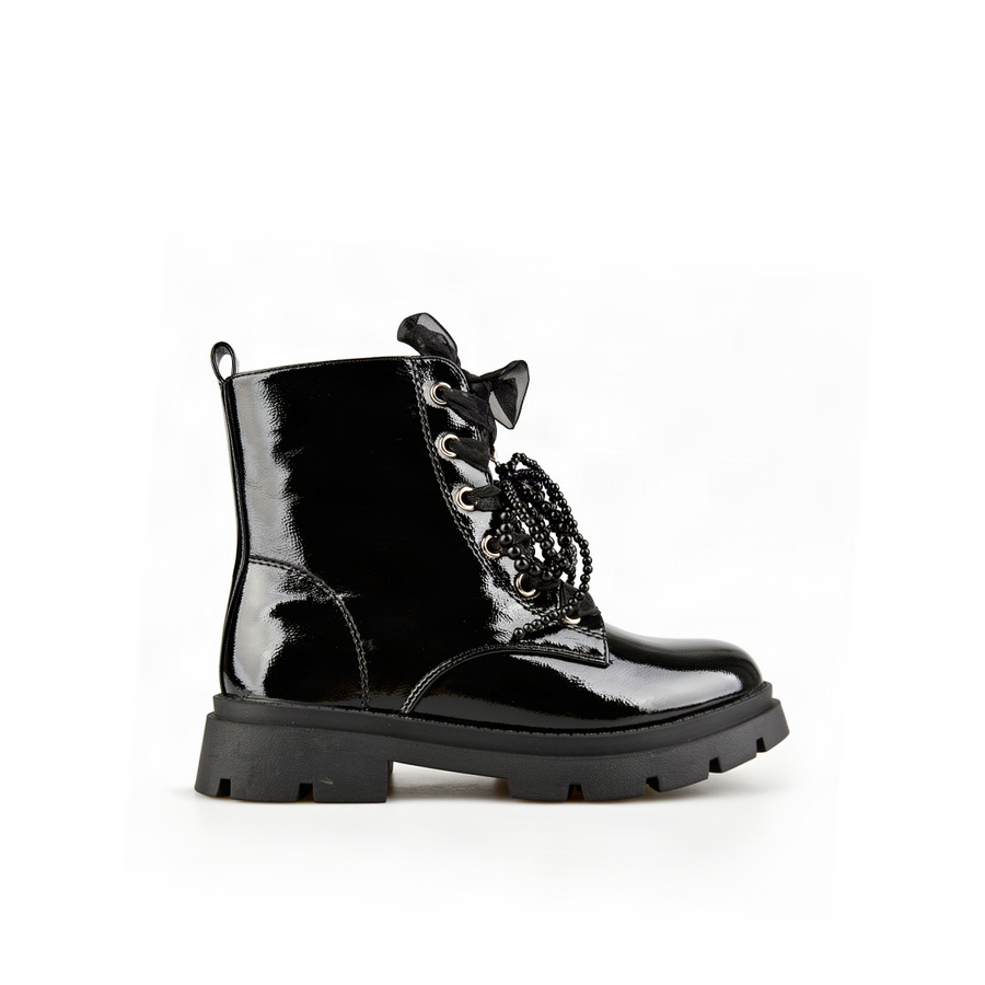 kids boots synthetic leather black 0162541