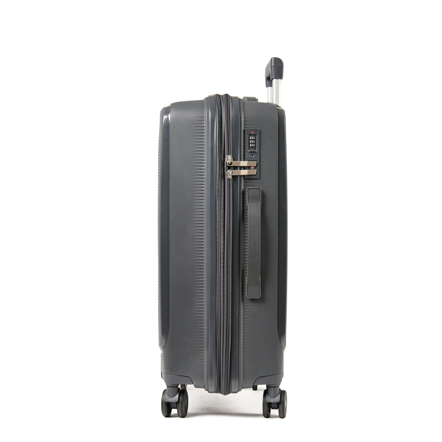 medium suitcase polypropylene dark gray 0161419