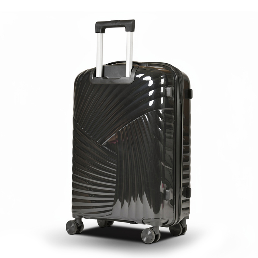 medium suitcase polypropylene black 0161602