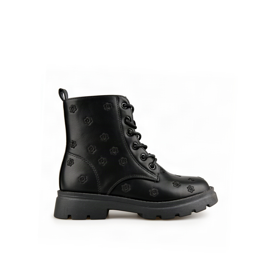 kids boots synthetic leather black 0162543