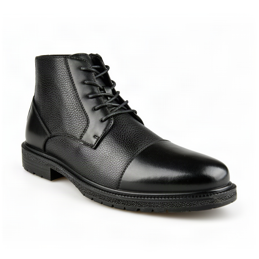 botine bărbați piele naturală negru 0162137