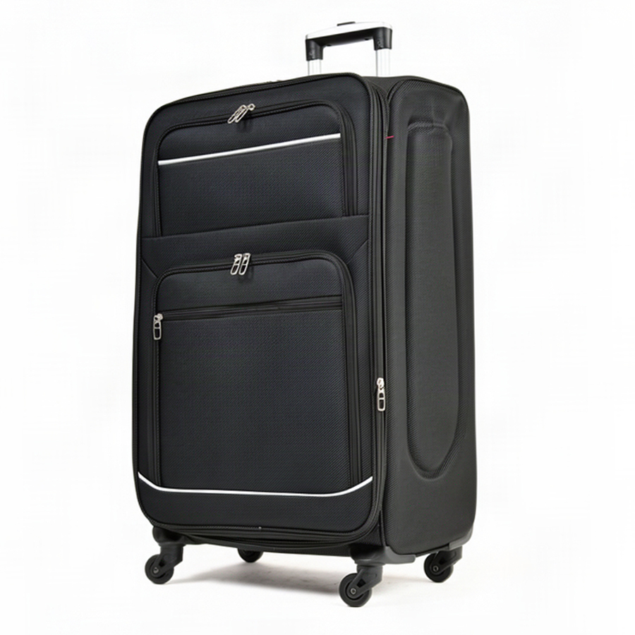 big suitcase textile black 0163725