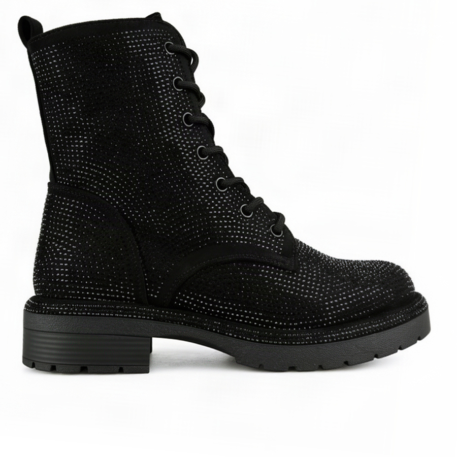 botine damă textil negru 0162445