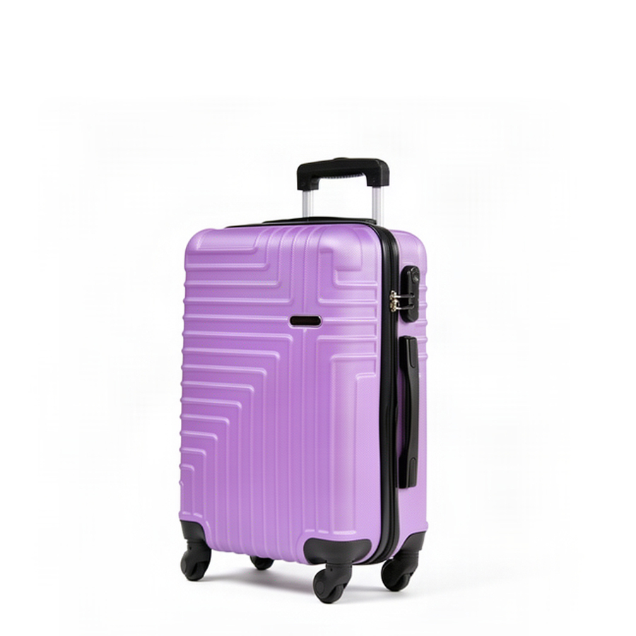 small suitcase ABS plastic purple 0163678