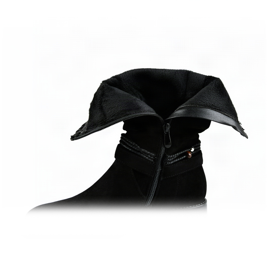 botine damă textil negru 0162782