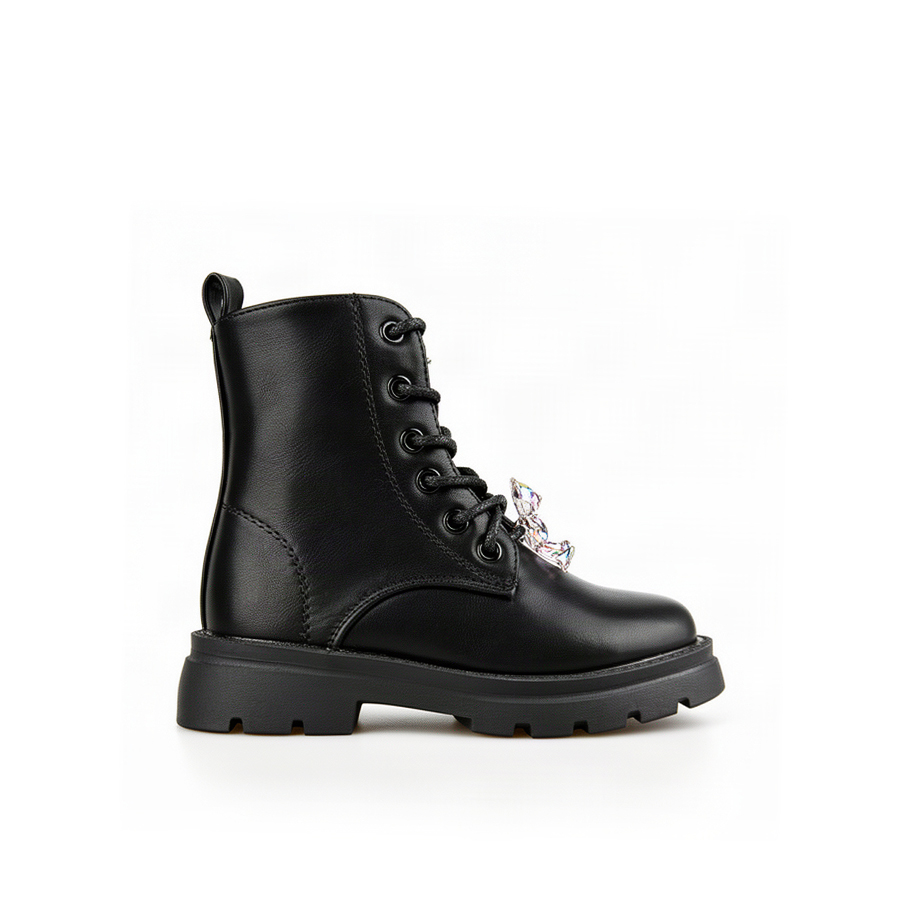kids boots synthetic leather black 0162556