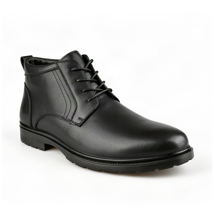 botine bărbați piele naturală negru 0162768
