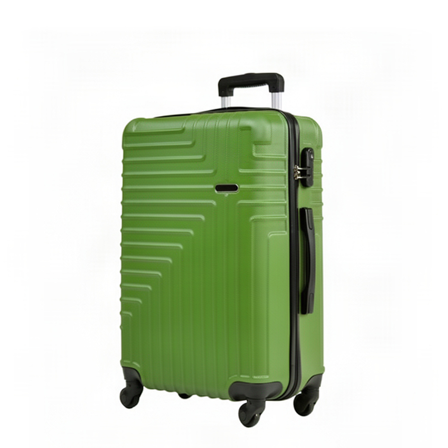 medium suitcase ABS plastic dark green 0163676