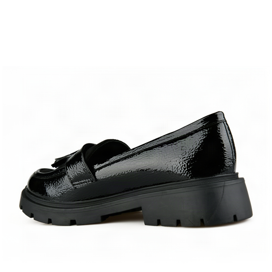 lady's shoes synthetic leather/textile black 0163000