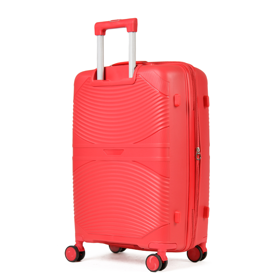 medium suitcase polypropylene red 0161443