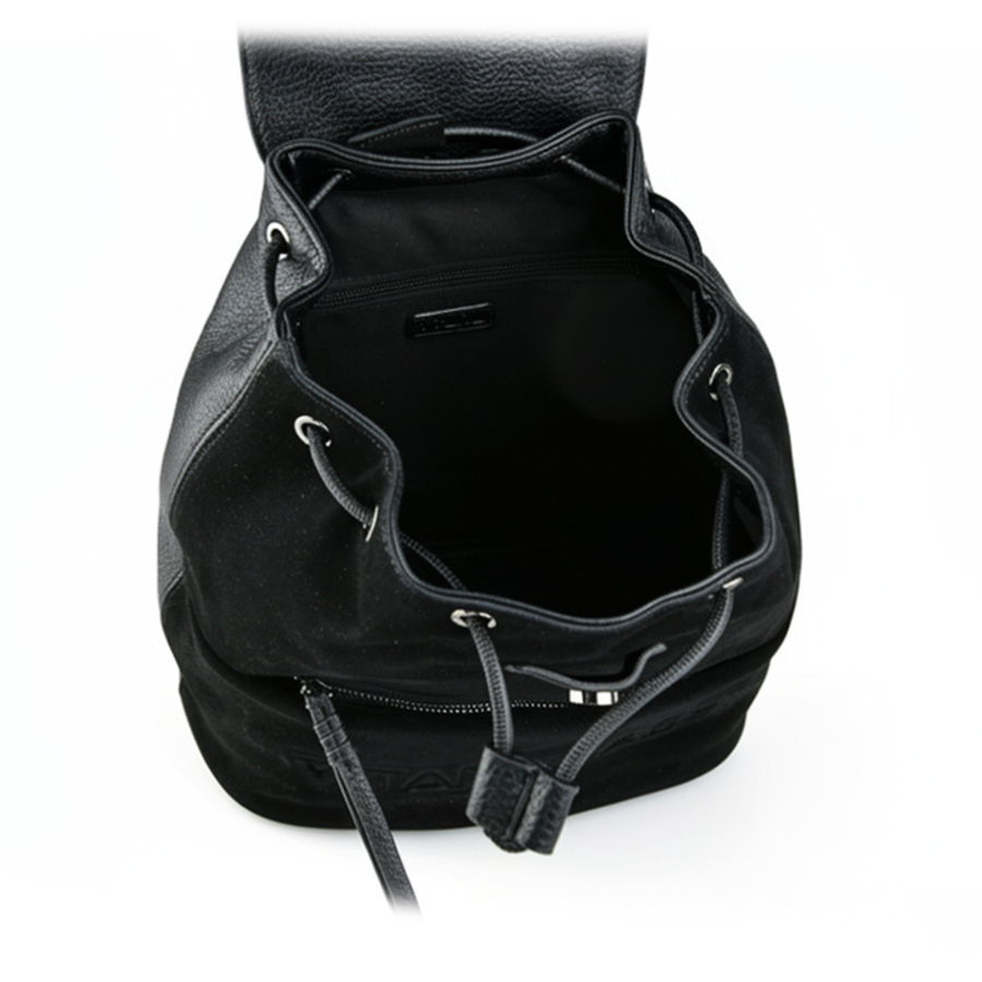 rucsac damă piele naturală/piele ecologică negru 0163098